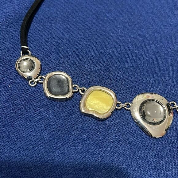 LIA SOPHIA Milky Way necklace MOP & glass stones - Picture 5 of 8